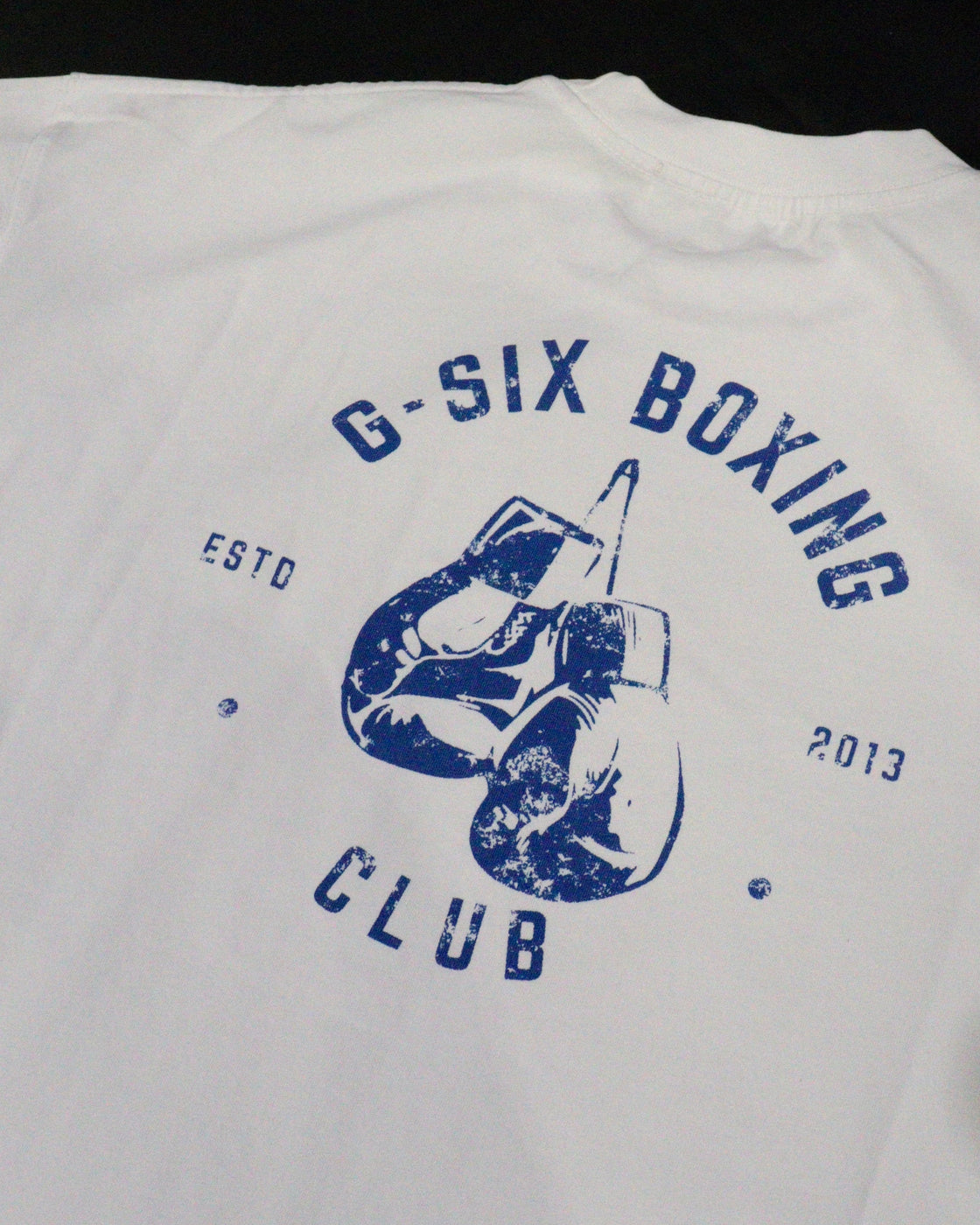 The G-Six Vintage Stamped Tee - WHITE